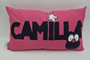 Namenskissen 20x40cm „pink“
