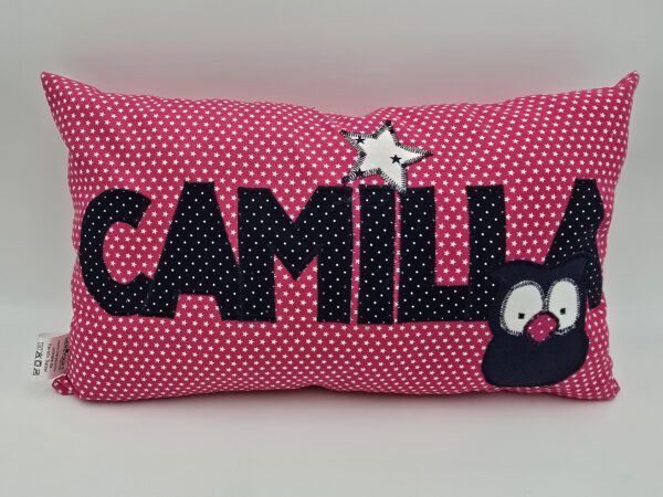 Namenskissen 20x40cm "pink"
