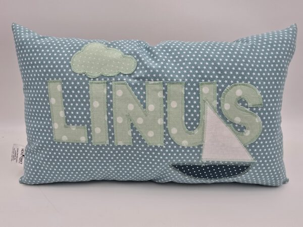 Namenskissen 20x40cm "ghostgreen" – Bild 8