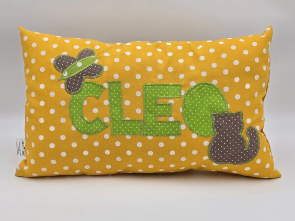 Namenskissen 20x40cm "gelb"