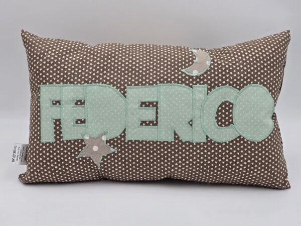 Namenskissen 20x40cm "lehm" – Bild 5