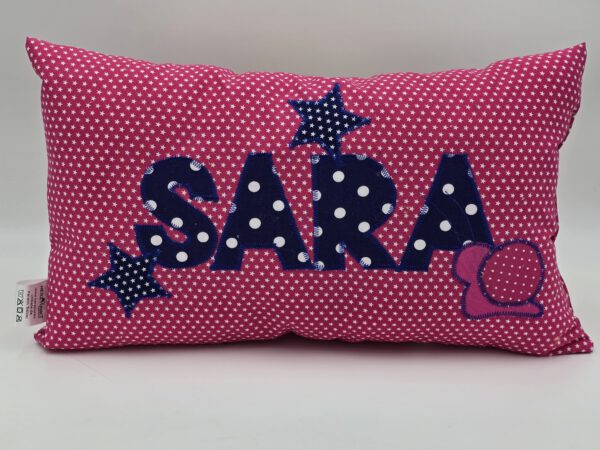 Namenskissen 20x40cm "pink" – Bild 3